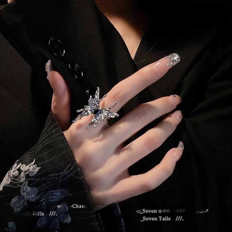 Wholesale Liquid Butterfly Open Ring